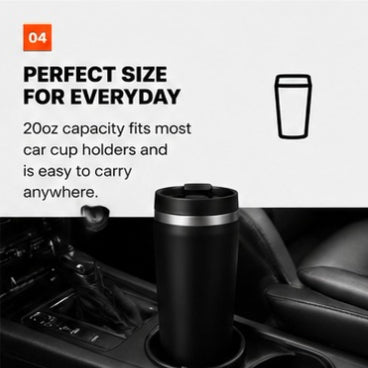 Stainless Steel Water Bottle – Leakproof Insulated Reusable Drinking Bottle
