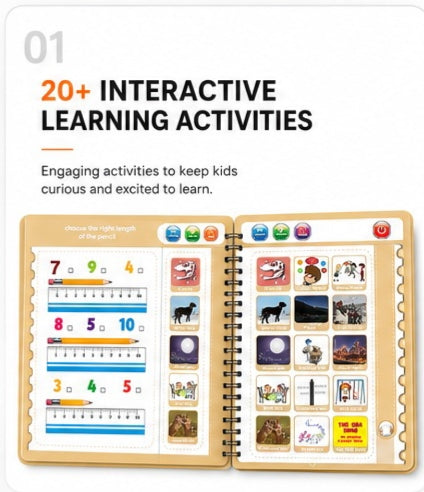 Intelligence English Learning E-Book for Toddlers | Interactive Educational Toy