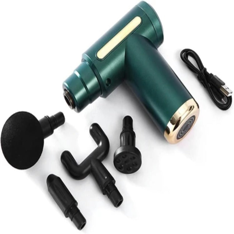 4-In-1 Deep Tissue Massage Gun with 4 Therapy Attachments