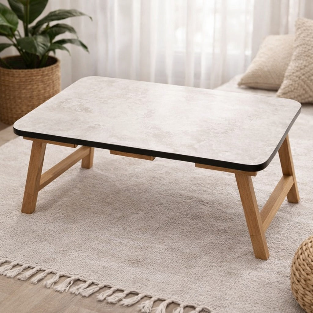 Multi-Purpose Wooden Folding Table for Laptop, Study & Reading