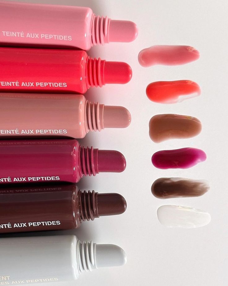 Rhode Peptide Lip Tint Pack of 8 Hydrating Glossy Lip Balms