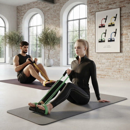 💪 Rubber Pull Tummy Trimmer Resistance Training Band