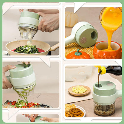 Portable Electric Food Chopper – Mini USB Rechargeable Vegetable & Meat Cutter