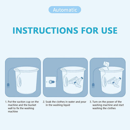 Mini Portable Washing Machine | Ultrasonic Turbine Washer | Compact Clothes Cleaning Machine