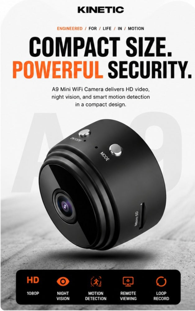 WiFi A9 Mini Camera 1080P HD Wireless Security Camera with Night Vision