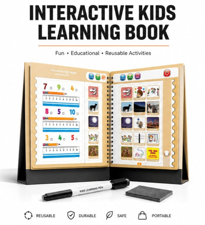 Intelligence English Learning E-Book for Toddlers | Interactive Educational Toy