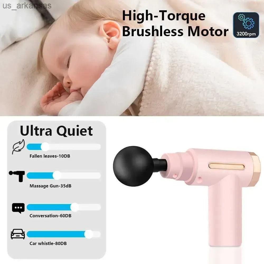 4-In-1 Deep Tissue Massage Gun with 4 Therapy Attachments