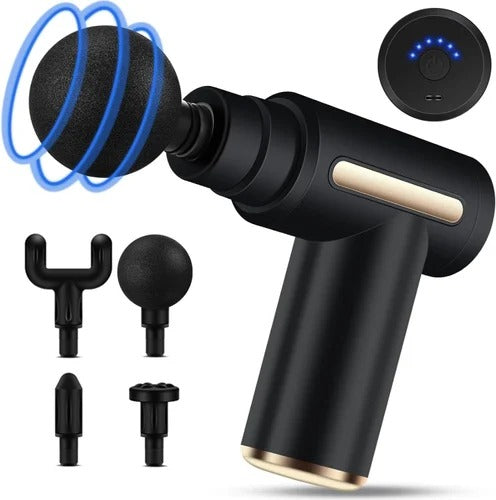 4-In-1 Deep Tissue Massage Gun with 4 Therapy Attachments