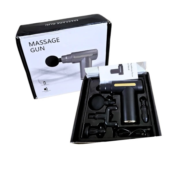 4-In-1 Deep Tissue Massage Gun with 4 Therapy Attachments