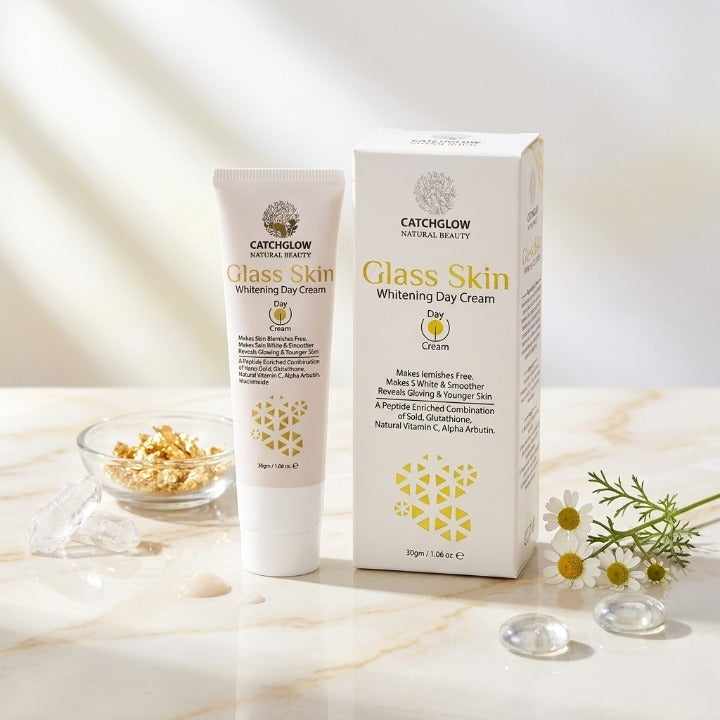Catchglow Glass Skin Whitening Day Cream 30g for Radiant Glow