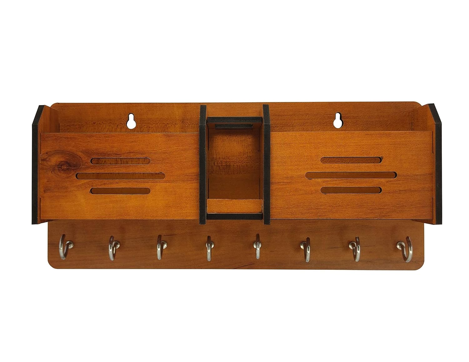 Multipurpose Wooden Key Holder Wall Organizer for Home & Office