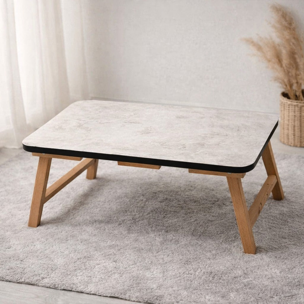 Multi-Purpose Wooden Folding Table for Laptop, Study & Reading