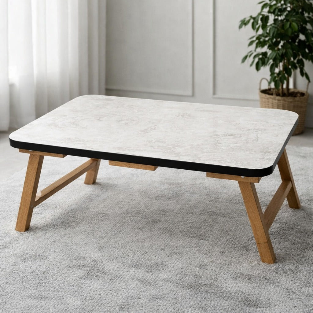 Multi-Purpose Wooden Folding Table for Laptop, Study & Reading