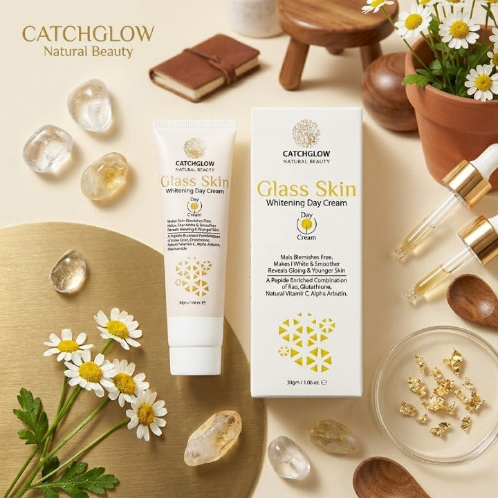 Catchglow Glass Skin Whitening Day Cream 30g for Radiant Glow