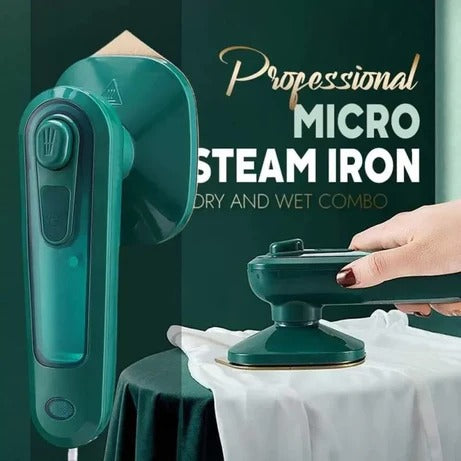 Mini 180° Rotatable Handheld Steam Iron for Clothes & Travel